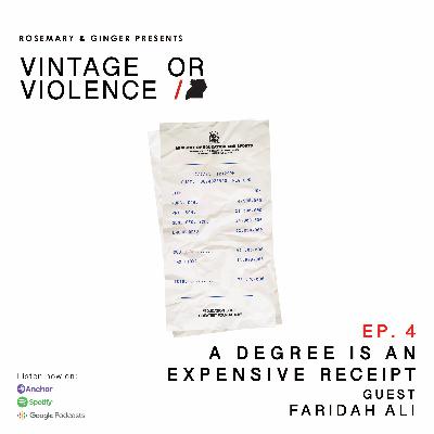 A DEGREE IS AN EXPENSIVE RECEIPT A DEGREE IS AN EXPENSIVE RECEIPT