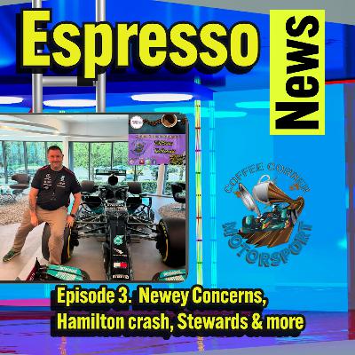 F1 Espresso News. Newey concerns, Hamilton Crash, Stewards and more F1 Espresso News. Newey concerns, Hamilton Crash, Stewards and more