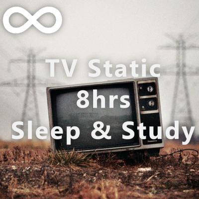 TV No Signal Static White Noise | Sleep & Study Sounds | White Noise (8hrs)