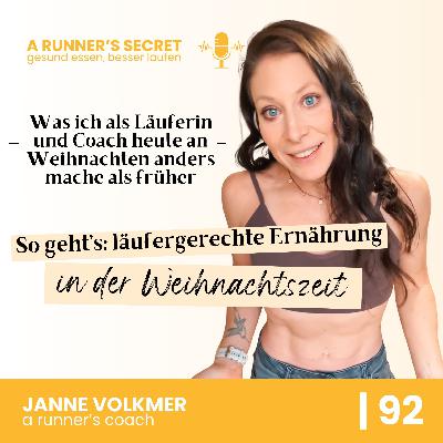 92 | Läufergerechte Ernährung an Weihnachten: Was ich als Läuferin und Sporternährungs-Coach heute anders mache als früher 92 | Läufergerechte Ernährung an Weihnachten: Was ich als Läuferin und Sporternährungs-Coach heute anders mache als früher