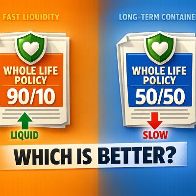 Infinite Banking: 10/90 vs 50/50 Whole Life Policy, Cash Value, MEC Limits & Break-Even