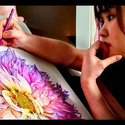 Fabulous Colour Pencil Flowers with Sun-Kyong Clifford