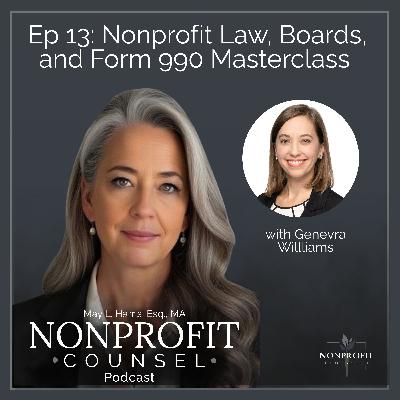 Nonprofit Law, Boards, and Form 990 Masterclass with Genevra Williams