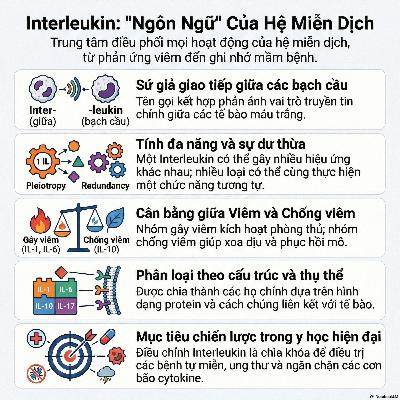 Ngôn Ngữ Của Miễn Dịch: Interleukin, Bão Cytokine & Mật Mã Não Bộ 🧬🔥 Ngôn Ngữ Của Miễn Dịch: Interleukin, Bão Cytokine & Mật Mã Não Bộ 🧬🔥