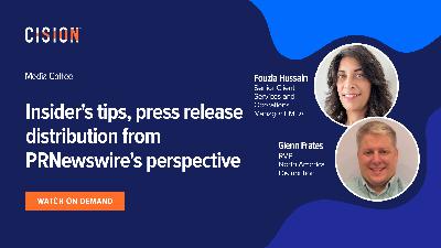 Insider's tips, press release distribution from PRNewswire's perspective
