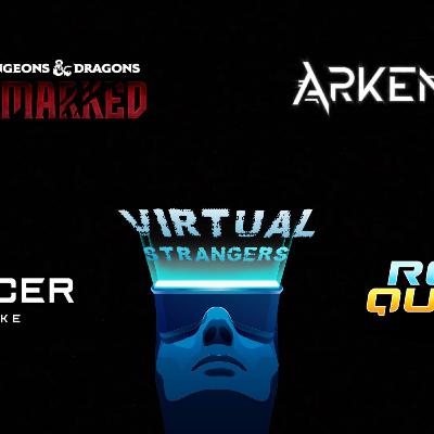 Strangers in the Night - VR Podcast # 124 - RoboQuest & VRacer Hoverbike (w/ GIVEAWAYS), Arken Age, Demeo x D&D: Battlemarked (Real Time Review)