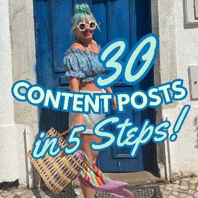 🔥30 PIECES OF CONTENT IN 5 STEPS — THE REBEL METHOD 🔥30 PIECES OF CONTENT IN 5 STEPS — THE REBEL METHOD