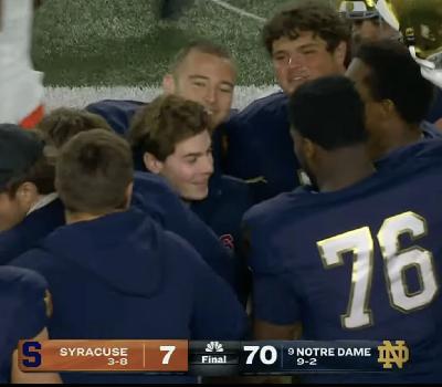 Instant Reaction: Notre Dame 70 Syracuse 7 Instant Reaction: Notre Dame 70 Syracuse 7