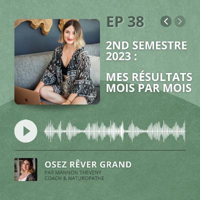 38. 2nd Semestre 2023 - Mes résultats mois par mois 38. 2nd Semestre 2023 - Mes résultats mois par mois