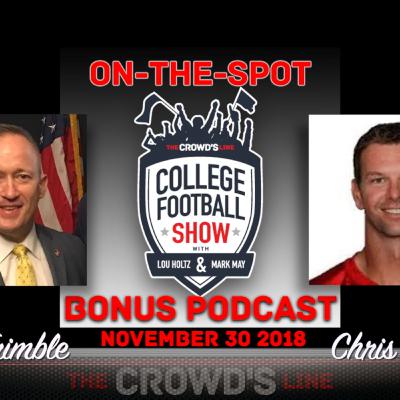 Chris Redman & Kevin Trimble Discuss  the College Football Playoff Rankings Week 14 Chris Redman & Kevin Trimble Discuss  the College Football Playoff Rankings Week 14