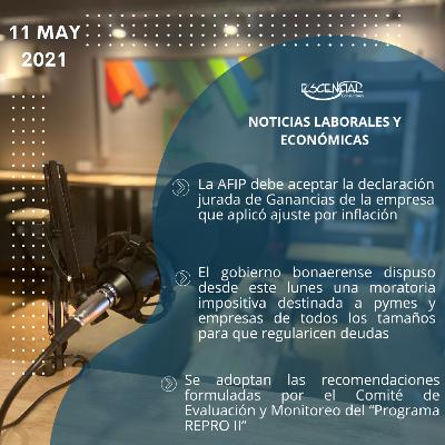 NOVEDADES LABORALES Y ECONÓMICAS 11/05/2021