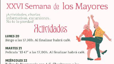 Asuntos Mayores | Alcolea de Calatrava celebra la XXVI Semana de los mayores con una amplia programación