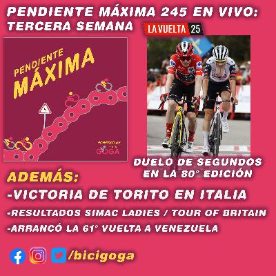 PENDIENTE MÁXIMA 245: Tercera semana de la Vuelta a España