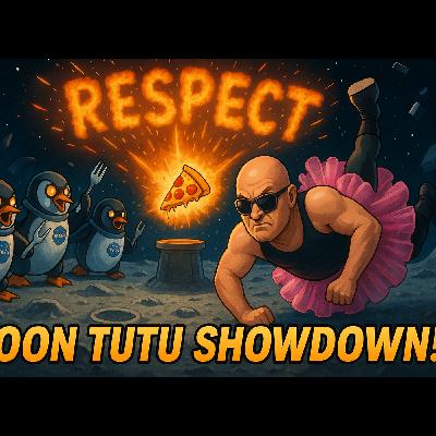 Moon Tutu Showdown: Uncle vs. AI Penguins for the Last Pizza Slice!