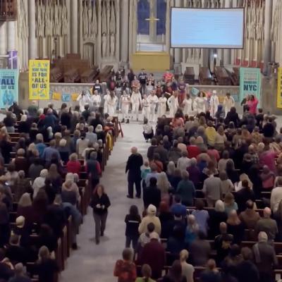 New York City Resistance Sing In, Riverside Church, NY, USA on 19th March 2026 – by Will Coley