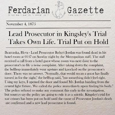 Episode 20 - Lead Prosecutor in Kingsley's Trial Takes Own Life. Trial Put on Hold Episode 20 - Lead Prosecutor in Kingsley's Trial Takes Own Life. Trial Put on Hold