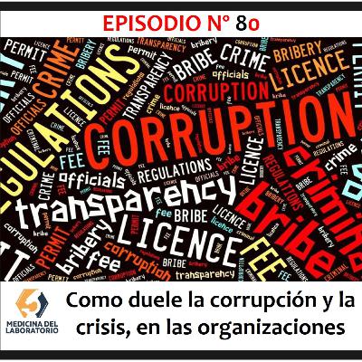 Cómo duele la corrupción y las crisis en las organizaciones Cómo duele la corrupción y las crisis en las organizaciones