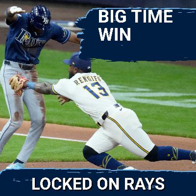 RAYS POSTCAST: The Tampa Bay Rays offense COMES UP CLUTCH in a win vs the Milwaukee Brewers