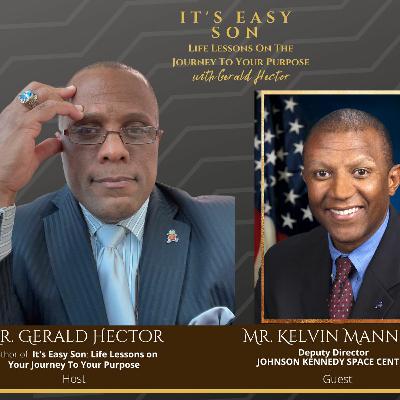 Gerald Hector welcomes Deputy Director of NASA's John F. Kennedy Space Center, Mr. Kelvin Manning