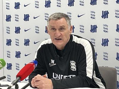 40: Tony Mowbray speaking to talkSPORT at his first press conference after joining Blues as manager