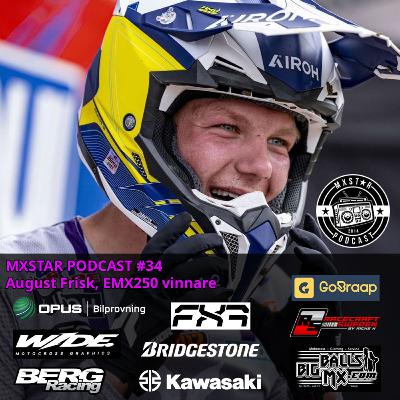 34. August Frisk, EMX250 vinnare