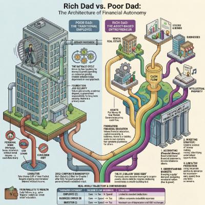 💸💰សង្ខេបសៀវភៅ Rich Dad's Lessons on Financial Intelligence and Wealth Strategy