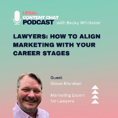 25. Simon Marshall: Lawyers - How to Align Marketing With Your Career Stages 25. Simon Marshall: Lawyers - How to Align Marketing With Your Career Stages