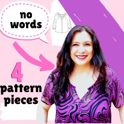 GORGEOUS & only 4 pattern pieces. Let's sew this neckline! Palermo top & dress. Purple capsule.