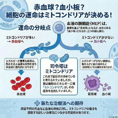 70. ミトコンドリアが血液細胞の運命を決める