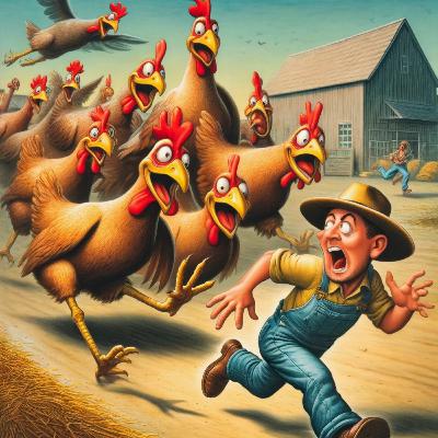 A tyúk konda támadása