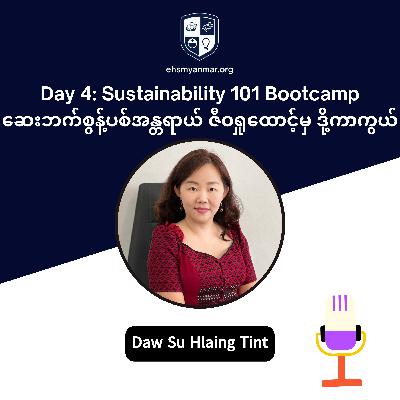 Day 4 Sustainability101 Virtual Bootcamp by Daw Su Hlaing Tint | EHSMyanmar