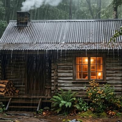 8 hours - Rain on the Tin Roof of a Remote Cabin Sound for Sleep & Relaxation 8 hours - Rain on the Tin Roof of a Remote Cabin Sound for Sleep & Relaxation