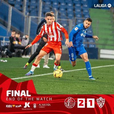 Jornada 14. Getafe CF 2-1 UD Almería. Perdonar sale caro Jornada 14. Getafe CF 2-1 UD Almería. Perdonar sale caro