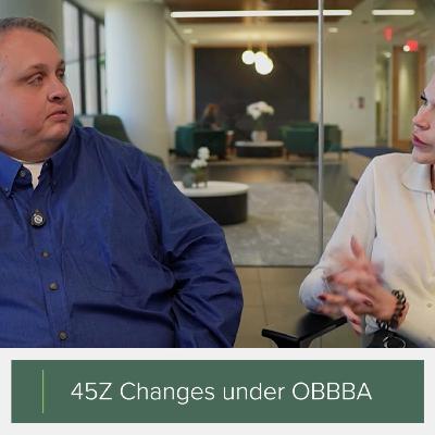 45Z Changes under OBBBA