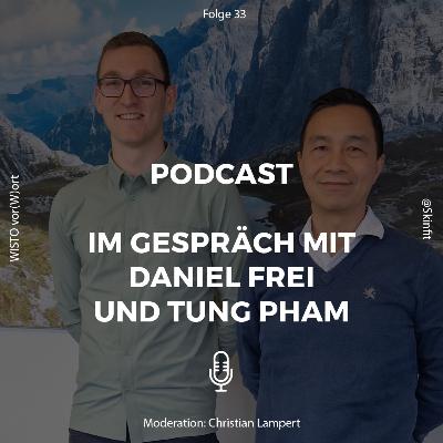 #33 Daniel Frei, Geschäftsführer Skinfit, Tung Pham, Leiter TCCV