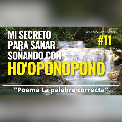 #11 Poema La palabra correcta 🎶Sanación ho'oponopono mientras sueñas 🎶