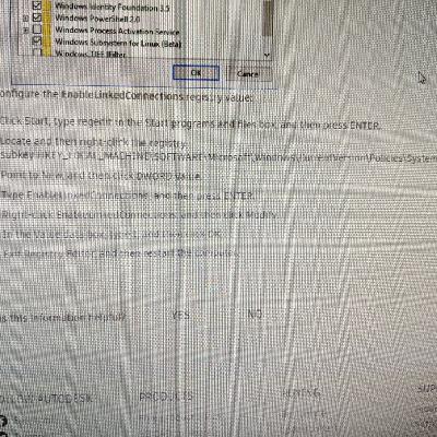 EnableLinkedConnections EnableLinkedConnections
