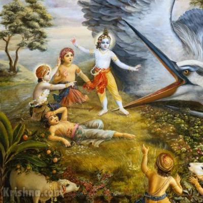 Krishna kills Vatsasura and Bakasura