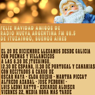 Poemas y Villancicos - Eduardo Aldiser - Oscar Pedro Juliano - Radio Nueva Argentina - 20 de diciembre 2017