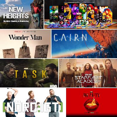 513. Den med Wonder man, Task, The beauty, Star Trek: Starfleet Academy,  The Wrecking crew, Cairn, New Heights, The Last Starship, Fantasy Realms, Dice Throne samt  Westerosrapport KotSK S01E04: Seven