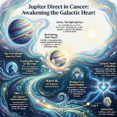 Jupiter Stations Direct in Cancer conj Sirius ~ Awakening The Galactic Heart and Turning A Page