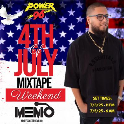 DJ MeMo LIVE on Power 96 (4th of July Holiday Mixtape Weekend 2025)