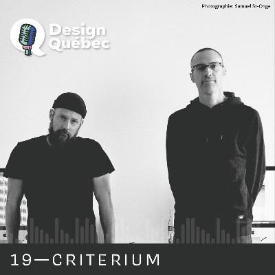 Design Québec - 19 - Maxime Rheault, Chany Lagueux (Criterium)