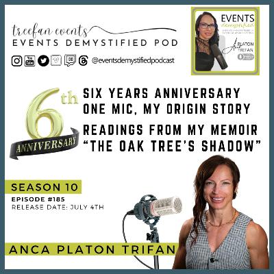 185: Six Yrs Anni | Events Demystified One Mic: My Origin Story Unplugged