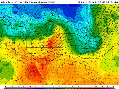 Briefly milder Monday, but cold air is moving in