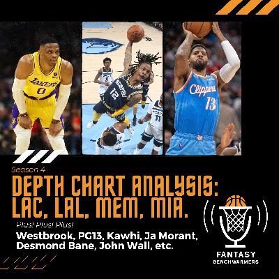 S04E12 - Depth Chart Analysis: LA Clippers, LA Lakers, Memphis Grizzlies and Miami Heat.