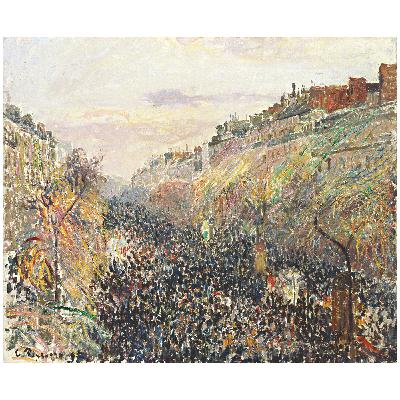 Camille Pissarro, Le Boulevard Montmartre, mardi gras, 1897