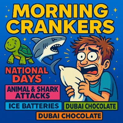 "When Nature Bites Back: Sharks, Squirrels, and Science Queens – Morning Crankers Laugh Through October 10th"