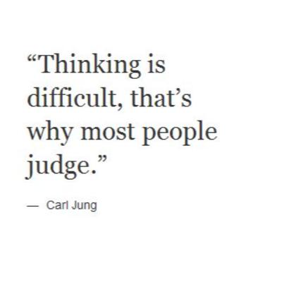 why do we judge others