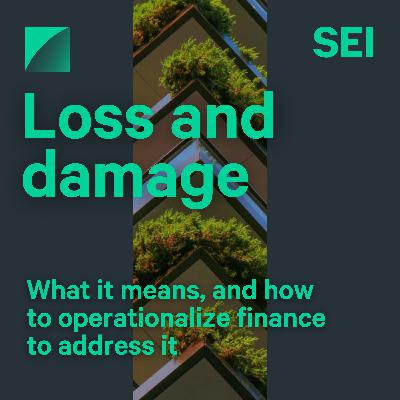 Loss and Damage – what it means, and how to operationalize finance to address it